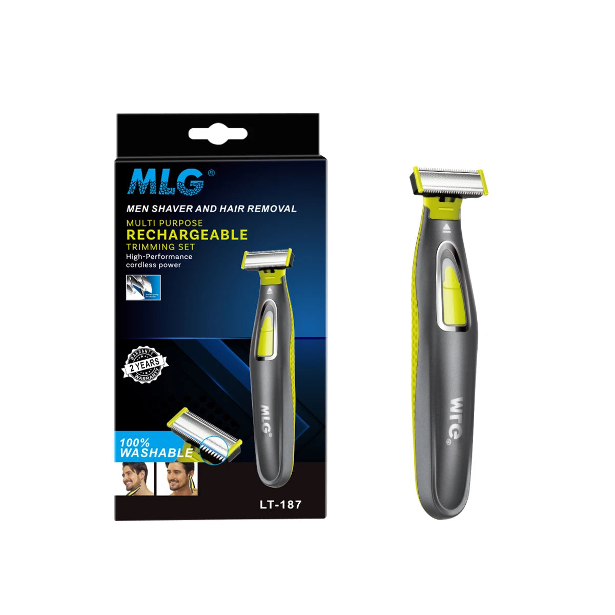 Electric Shaver for Men and Women Portable Full Body Trimmer USB T Shaped Blade Razor for Beard Armpit for Washable